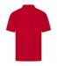 Mens pique polo shirt classic red Henbury