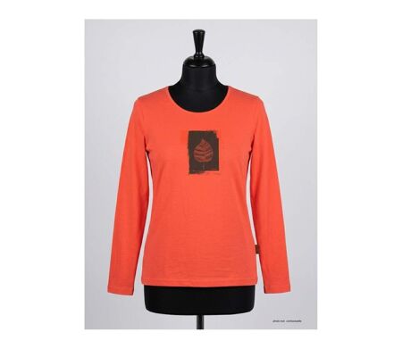 Mayflower NIKKI1 : Tee-shirt manches longues orange en coton au style vitaminé