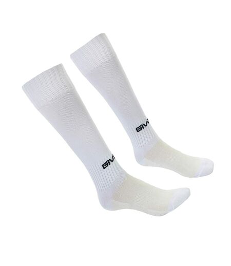 Chaussettes De Foot Calcio Blanc Jaune Givova