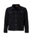 Duke Mens Western Trucker Style Denim Jacket (Black) - UTDC102