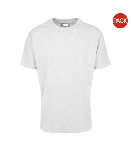 Pack Of 2  Mens Oversized T-shirt  Light Grey Urban Classics