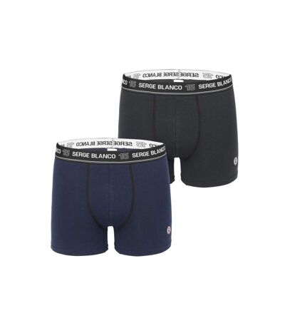 Lot de 2 Boxers homme avec surpiqûres Class Serge Blanco