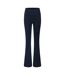 Womens/ladies Crossover Flared Leggings Blue LA Gear-1