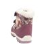 Childrens/kids Anna Frozen Leather Snow Boots Violet Cerda-2