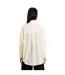 Chemise Manches Longues Motif/style En Relief Femme Crème French Connection-3