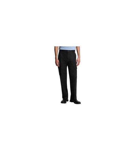 Mens Relaxed Fit Cargo Trousers Black Hugo