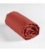 Drap Housse Lina 140x190cm Terracotta-2
