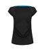 Womens/ladies Logo Crew Neck T-shirt Black Diadora-2