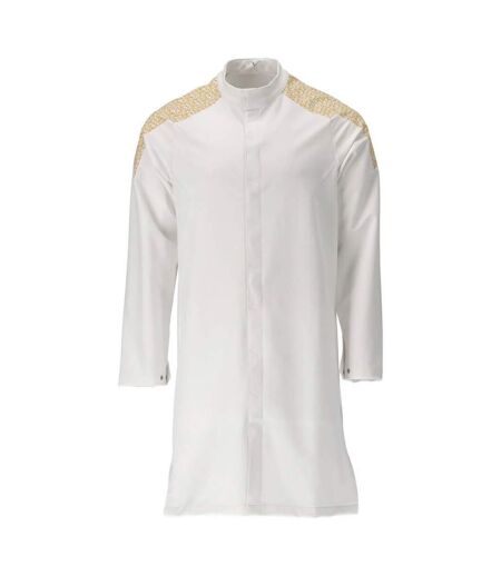 L Blanc Marron Jaune Or Mascot