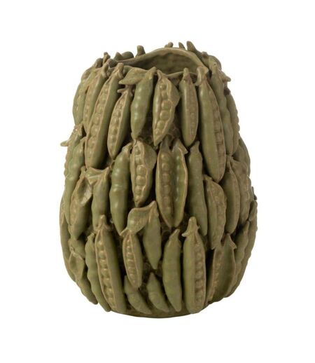 Vase Déco en Argile Petit Pois 38cm Vert