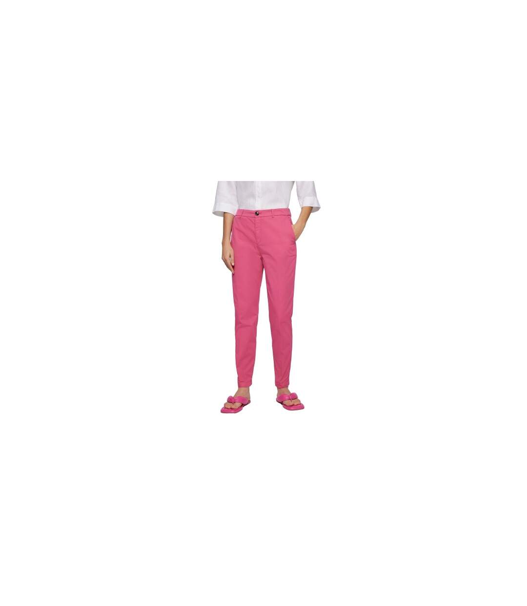 Pantalon Femme Rose Boss-1
