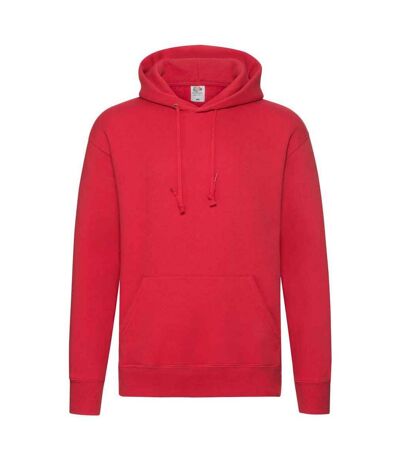 Sweat à capuche premium homme rouge Fruit of the Loom