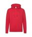 Sweat à capuche premium homme rouge Fruit of the Loom