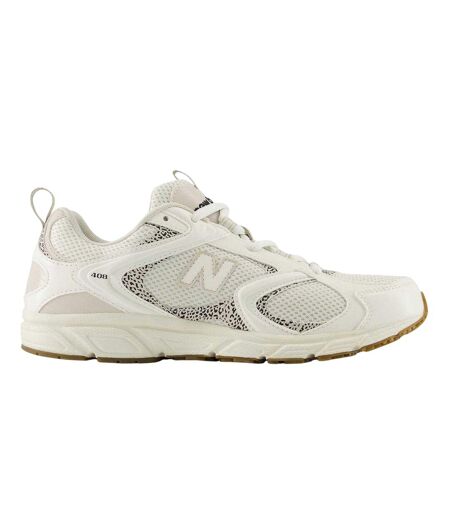 Womens/ladies 408 V1 Animal Print Mesh Trainers White New Balance
