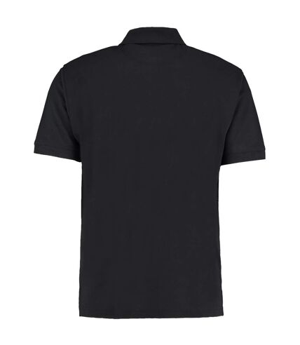 Polo à manches courtes homme noir Kustom Kit