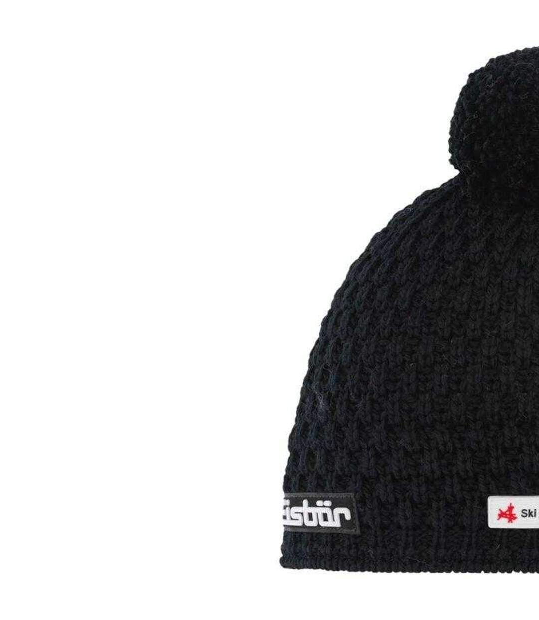 Bonnet Trail Pompon Femme Noir Eisbar-3