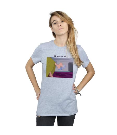 Disney Princess - T-shirt I'LL MAKE IT FIT - Femme (Gris chiné) - UTBI42759