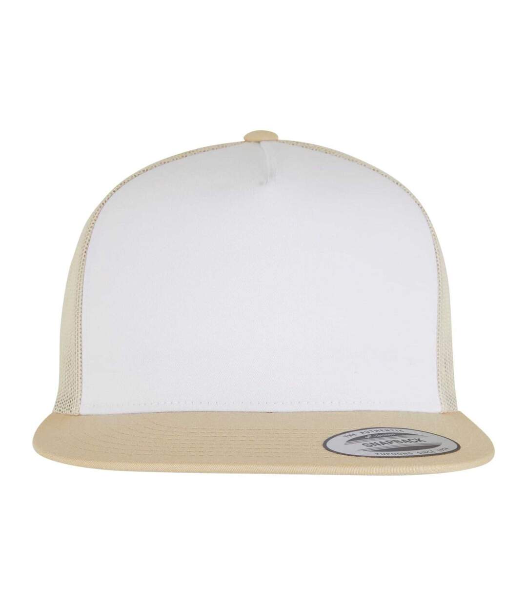 Casquette Trucker Motif/style Uni Classic Adulte Jaune Or Blanc Beige Flexfit-4