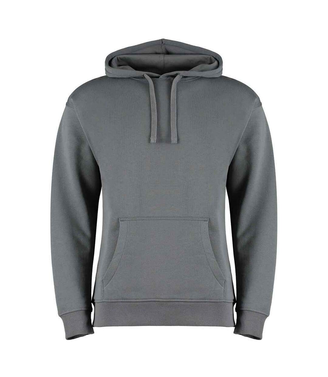 Sweat À Capuche Homme Gris Foncé Kustom Kit-1