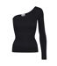 Ladies Essentials One Shoulder Top Sculpting Smoothing Stretch Fit-1