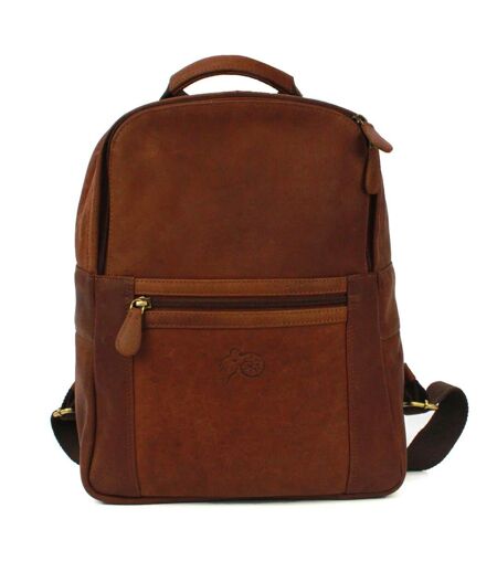 Eastern Counties Leather Ross Distressed Leather Knapsack (Tan) (One Size) - UTEL382