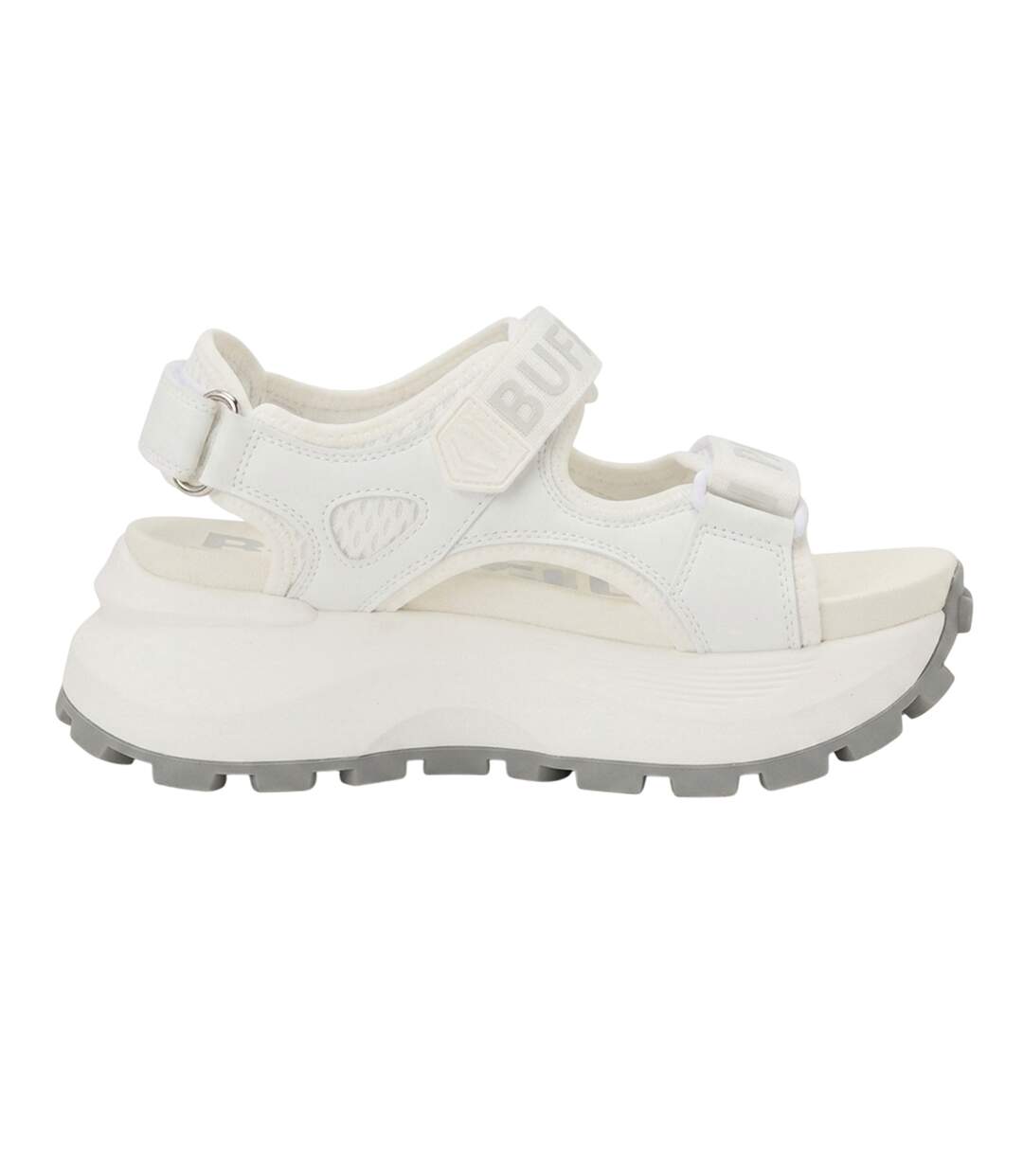 Sandales Motif/style Vegan Femme Blanc Buffalo-1