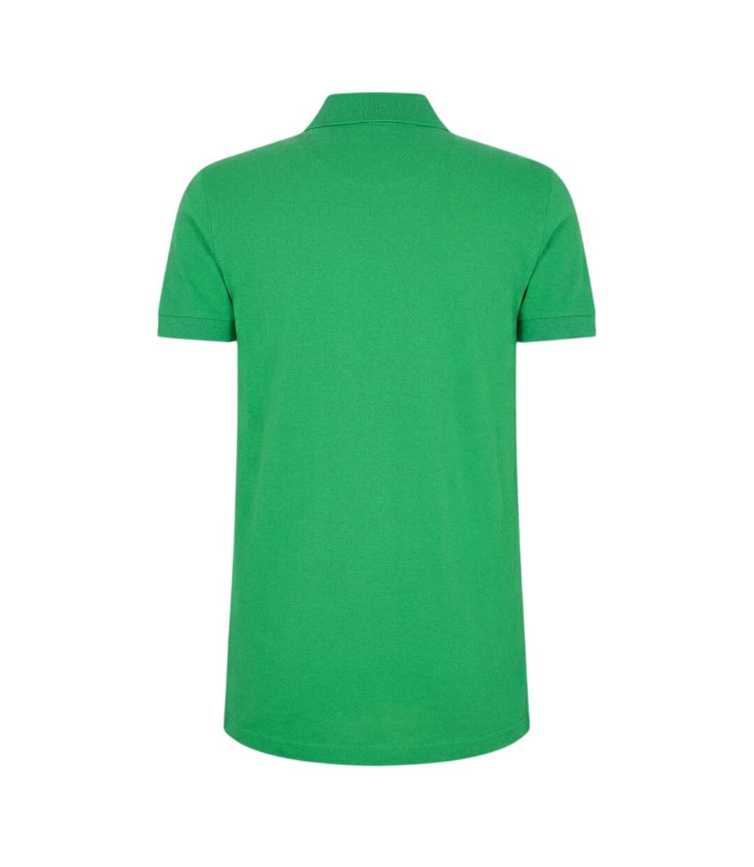 Mens Firenze Cotton Polo Shirt Green Boss-2