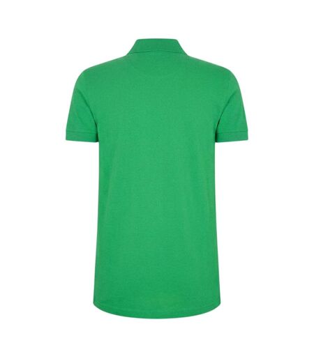 Mens Firenze Cotton Polo Shirt Green Boss