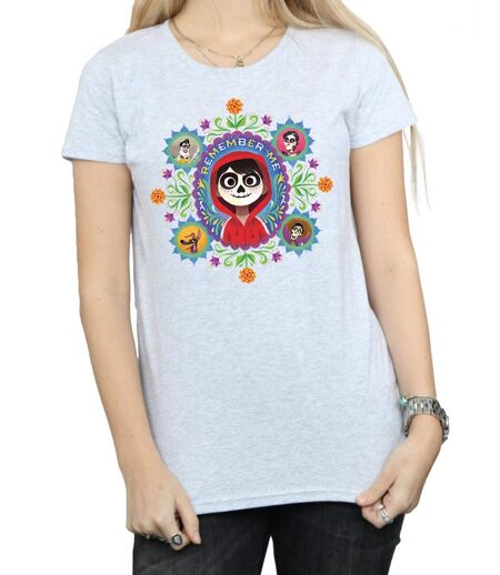 Disney - T-shirt COCO REMEMBER ME - Femme (Gris chiné) - UTBI14267