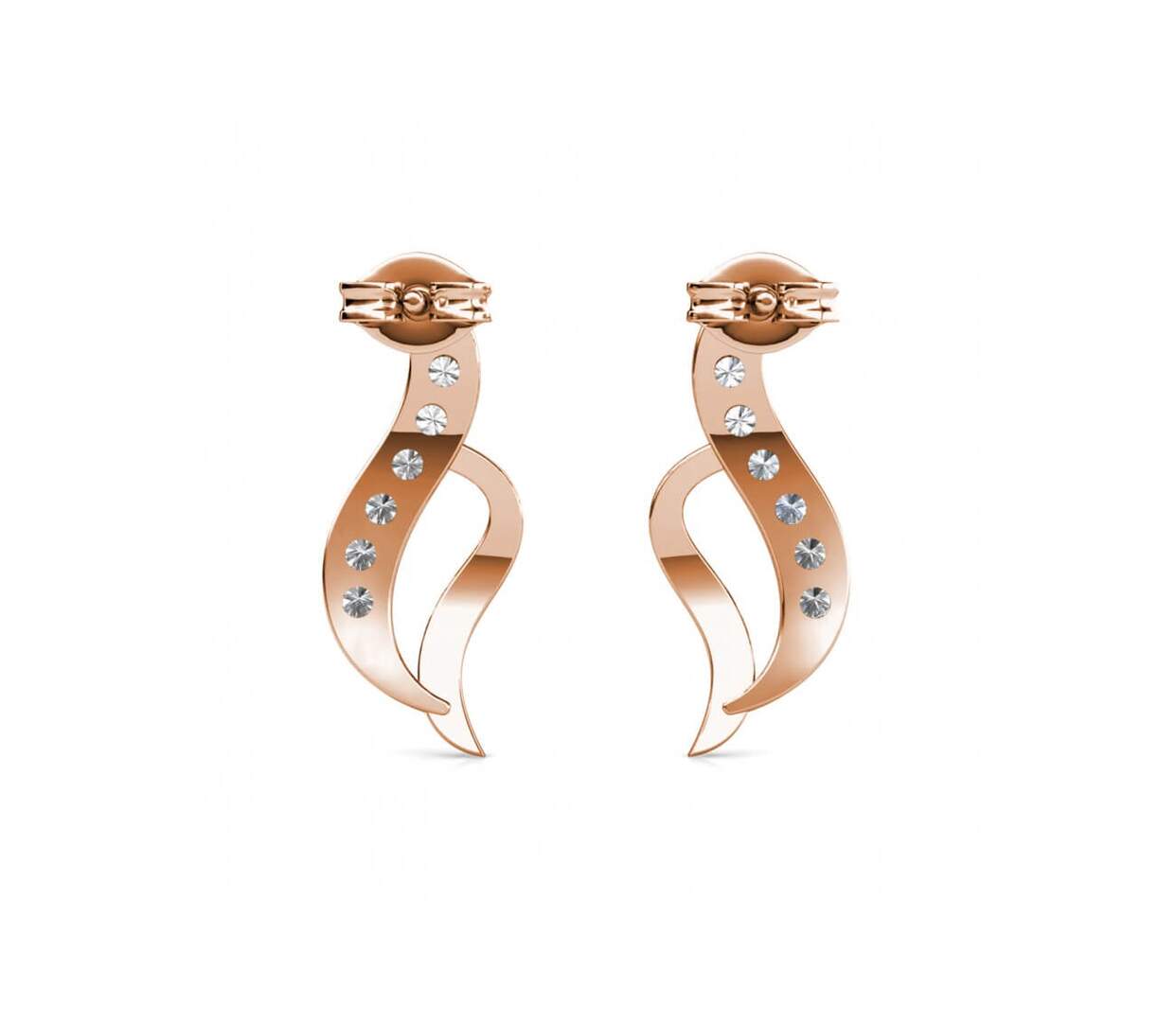 Boucles d'oreilles Round, Cristal d'Autriche-4