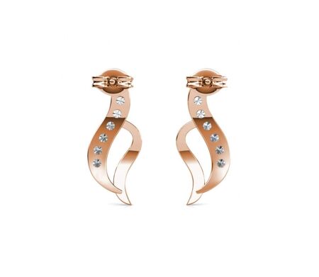 Boucles d'oreilles Round, Cristal d'Autriche