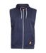 Mens d555 blake kingsize sleeveless full zip hoodie navy Duke-1