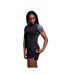 Womens/ladies Elite Training T-shirt Black Magnet Marl Canterbury-1
