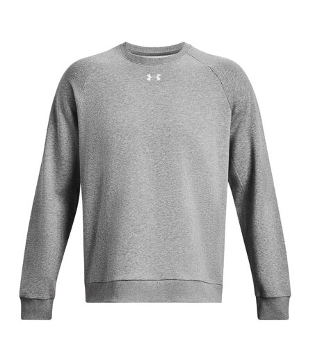 Mens Rival Fleece Sweatshirt Frost Gray Under Armour
