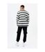 Hype Unisex Adult Striped Print Continu8 Long-Sleeved T-Shirt (Gray) - UTHY6257