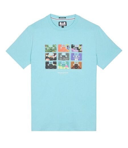 T-shirt Style Graphique Hanover Homme Bleu Weekend Offender