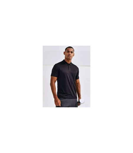Polo Manches Courtes Motif/style Texturé Homme Noir TriDri