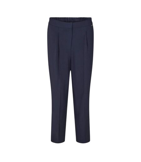 Pantalon Motif/style Plissé Talosa Femme Bleu Boss
