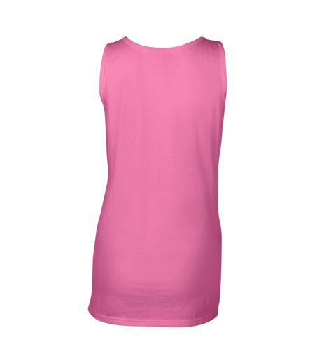 Gildan Ladies Soft Style Tank Top Vest (Azalea)