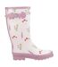 Bottes De Pluie Wildflower Femme Rose Cotswold-4