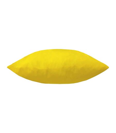 Plain outdoor throw pillow cover 55cm x 55cm yellow Furn