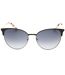 Womens/ladies Matte Cat Eye Sunglasses One Size Dark Grey Juicy Couture-1