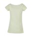 T-shirt Femme Menthe Clair Build Your Brand-2