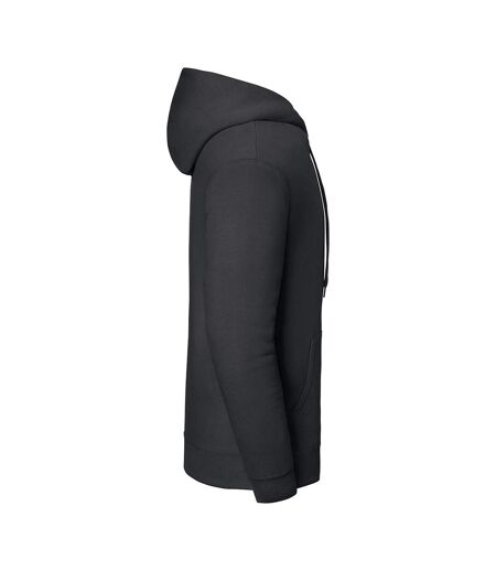 Sweat Uni À Capuche Iconic Premium Adulte Anthracite Fruit Of The Loom
