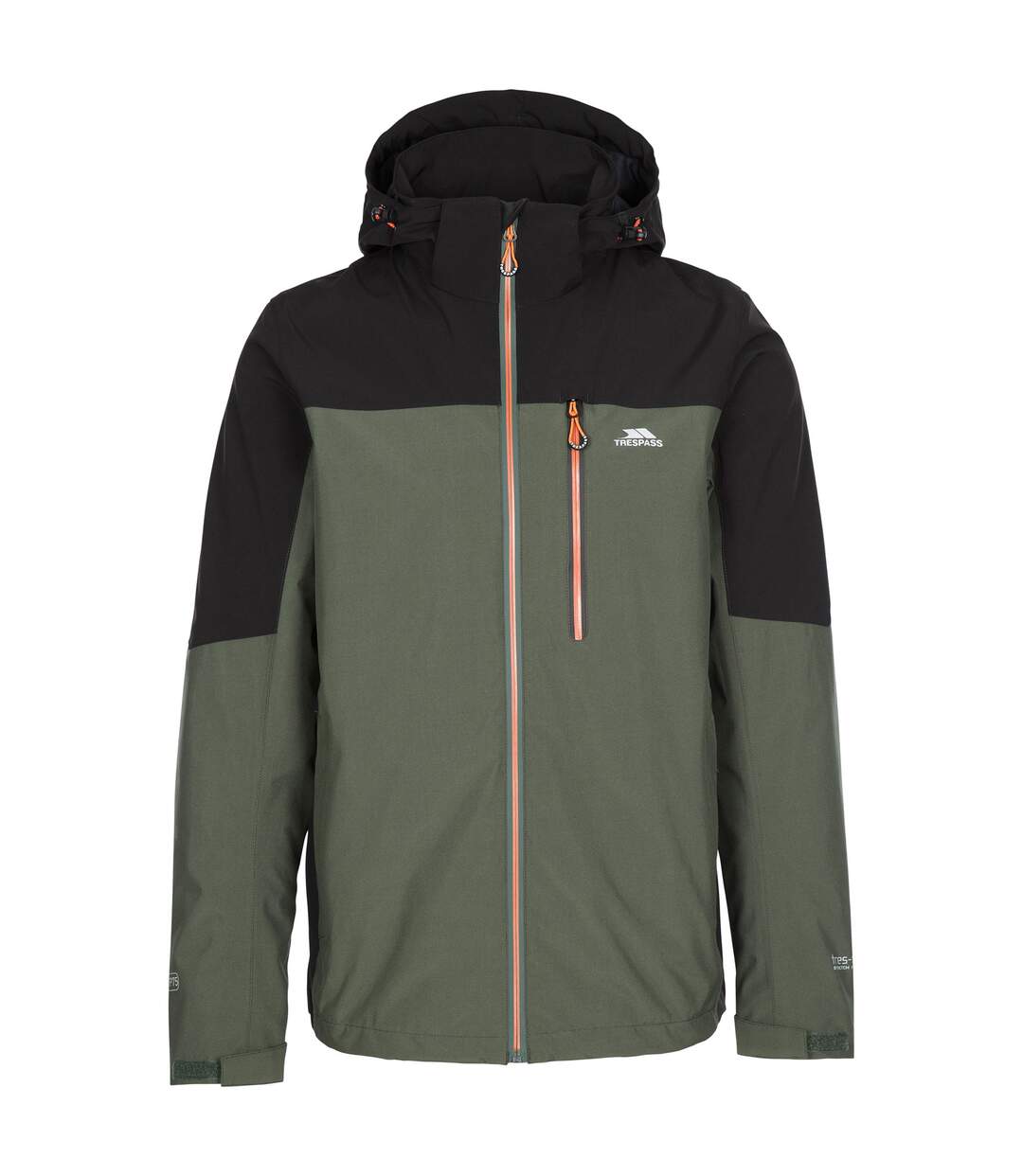 Mens Tappin Hooded Waterproof Jacket Ivy Trespass-2