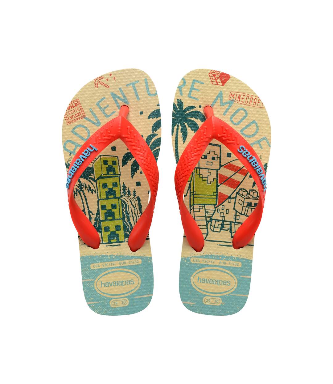 Tong Enfant Havaianas Minecraft