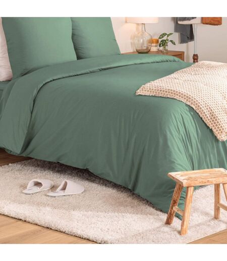 Parure de Lit 3 Pièces Percale 240x220cm Tilleul