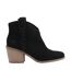 Womens/ladies Constance Leather Ankle Boots Black Toms-4
