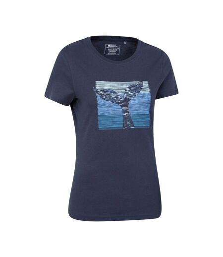 Mountain Warehouse Womens/Ladies Whale Tail Natural T-Shirt (Navy) - UTMW2377