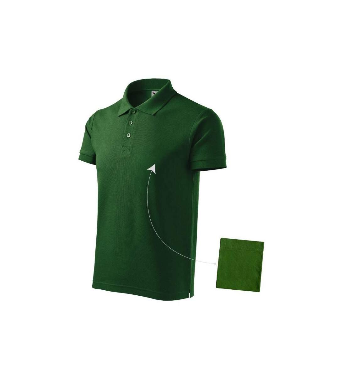 Polo Homme Vert Gris Foncé Malfini-1